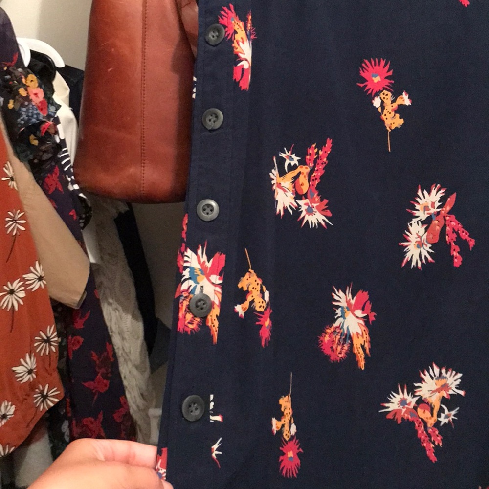 Madewell cactus flower print midi skirt. 6 - Picture 6 of 6
